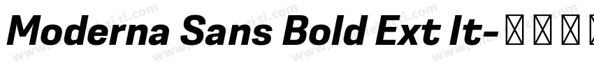 Moderna Sans Bold Ext It字体转换